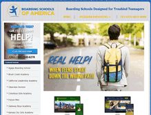 Tablet Screenshot of boardingschoolsofamerica.com